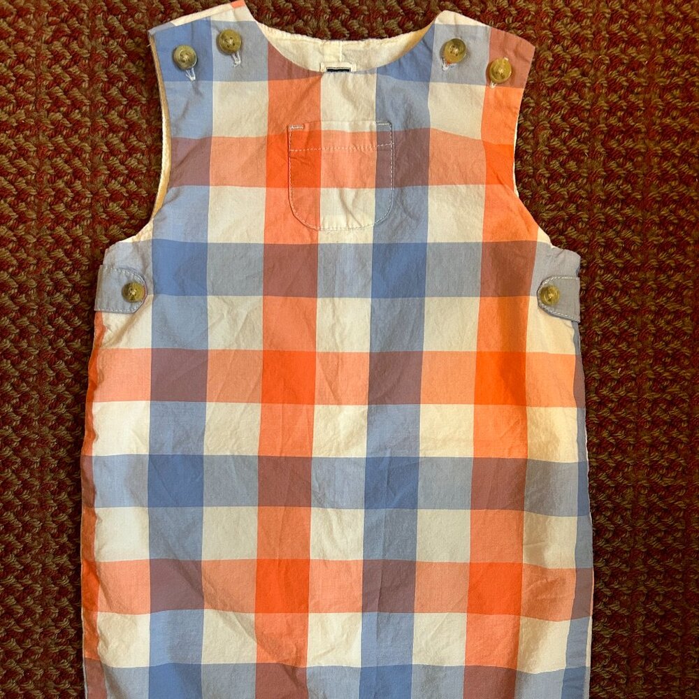 JANIE and JACK Baby Boy Plaid Sleeveless Romper